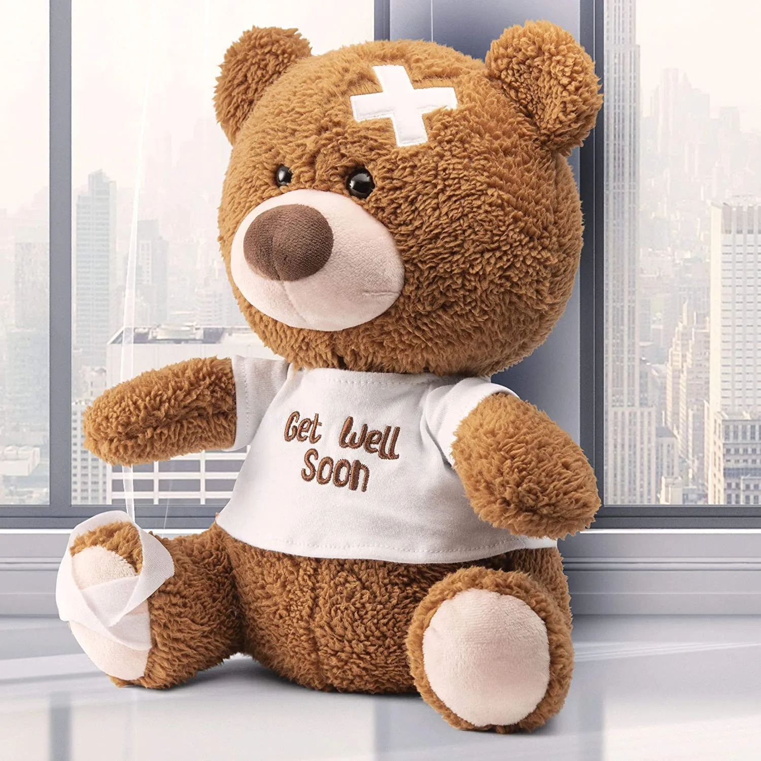 12-Inch Get Well Soon Plush Bear - Soft Stuffed Teddy Bear - Get Well Soon Gifts