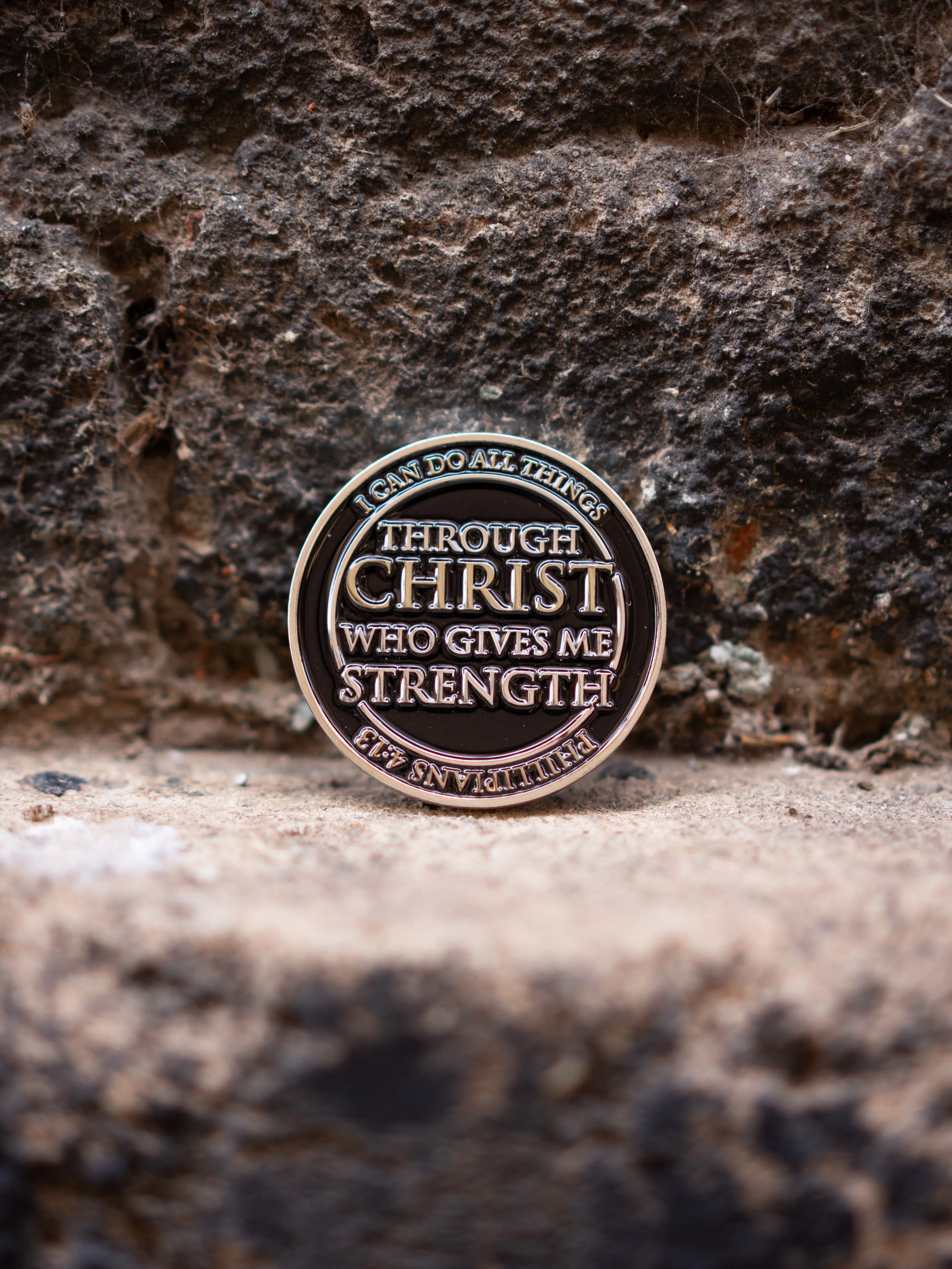 2” Phillipians 4:13 Challenge Coin