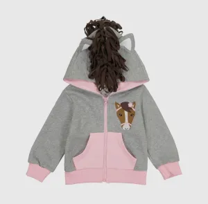 3D HORSE HOODIE PINK