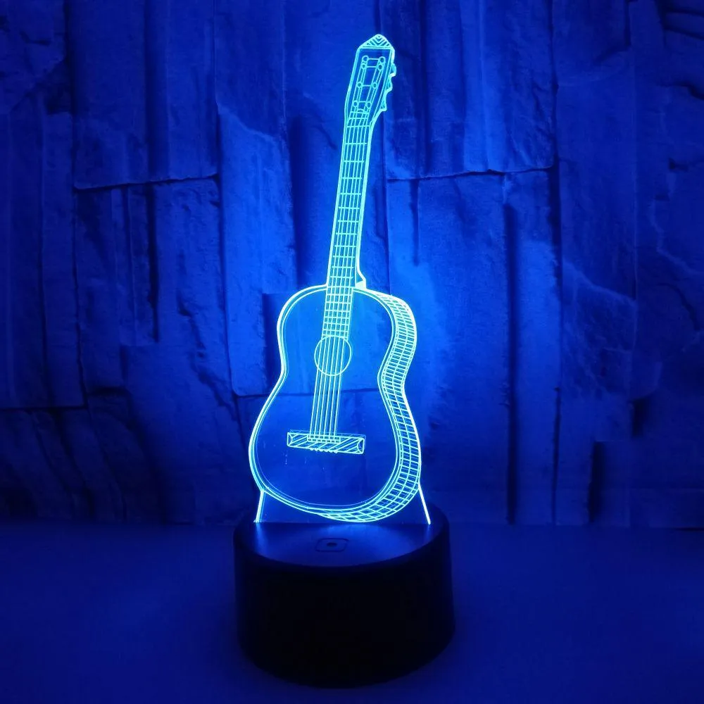 3D LED Night Light Creative Bedroom Lamp Changeable Colors Bedside Lights for Hallway Bathroom Gift