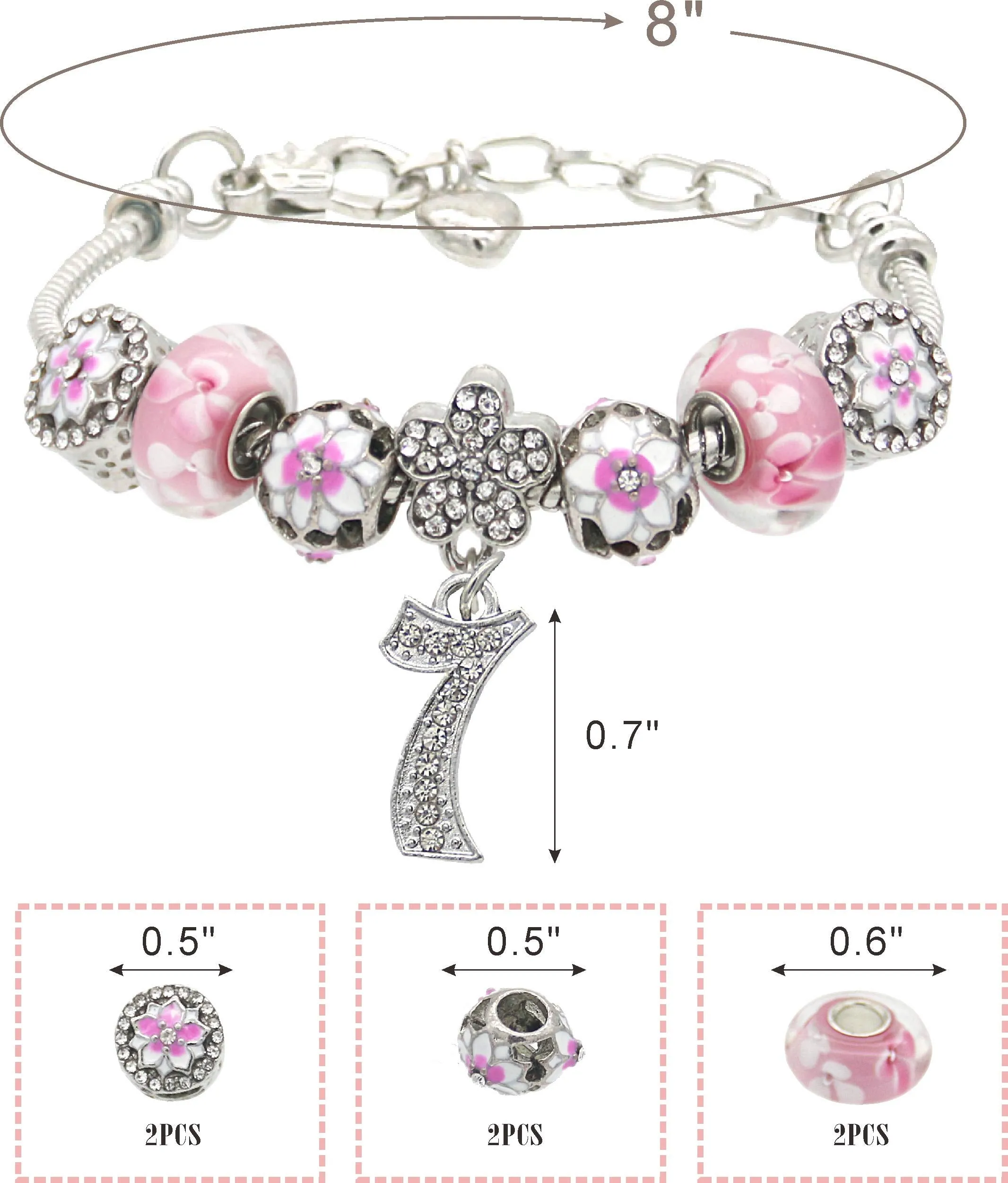 7th Birthday Gifts for Girls, Best Gifts for 7 Year Old Girl, Jewelry for Girls 7 Years