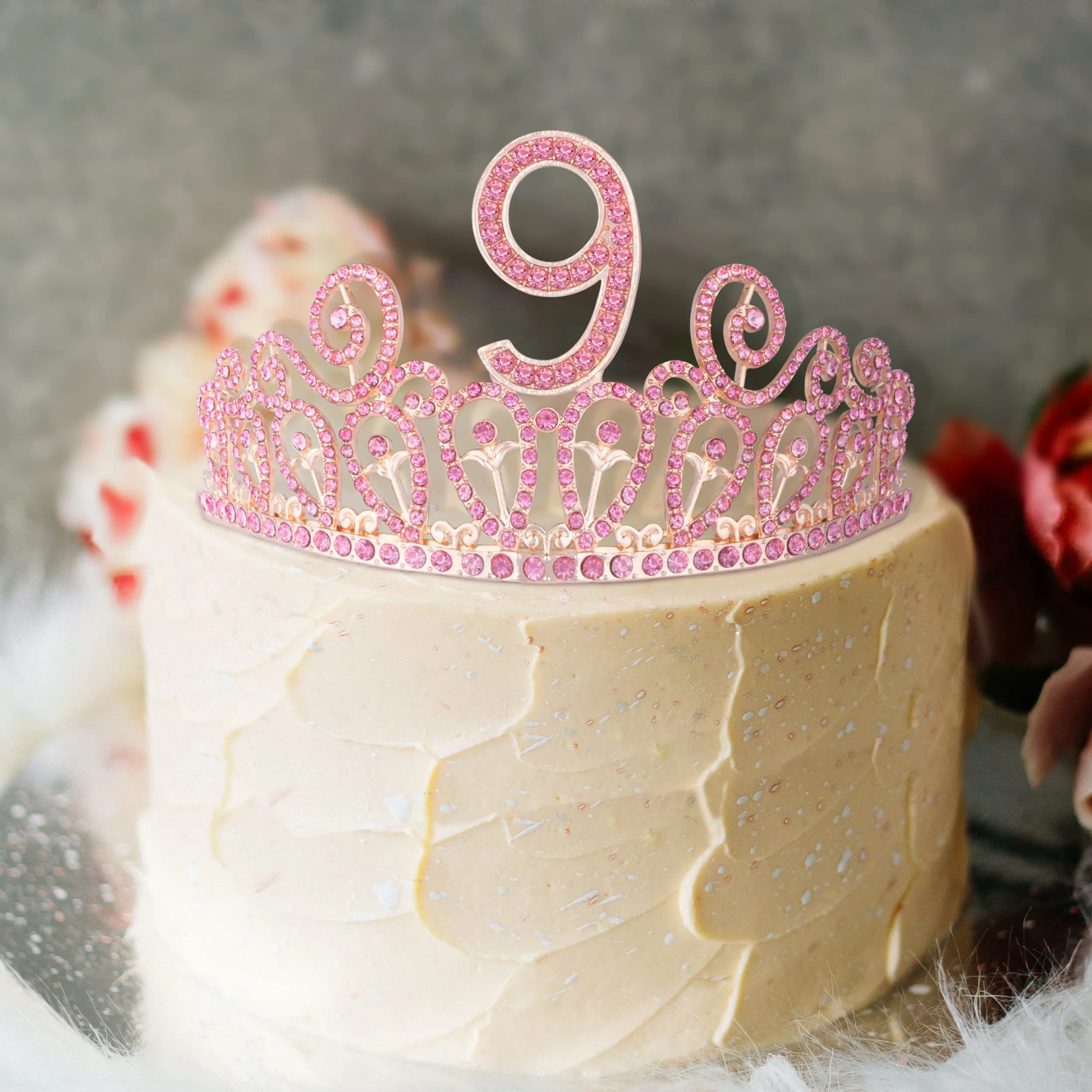 9th Birthday, 9th Birthday Gifts for Girls, 9th Birthday Tiara, 9th Birthday Tiara