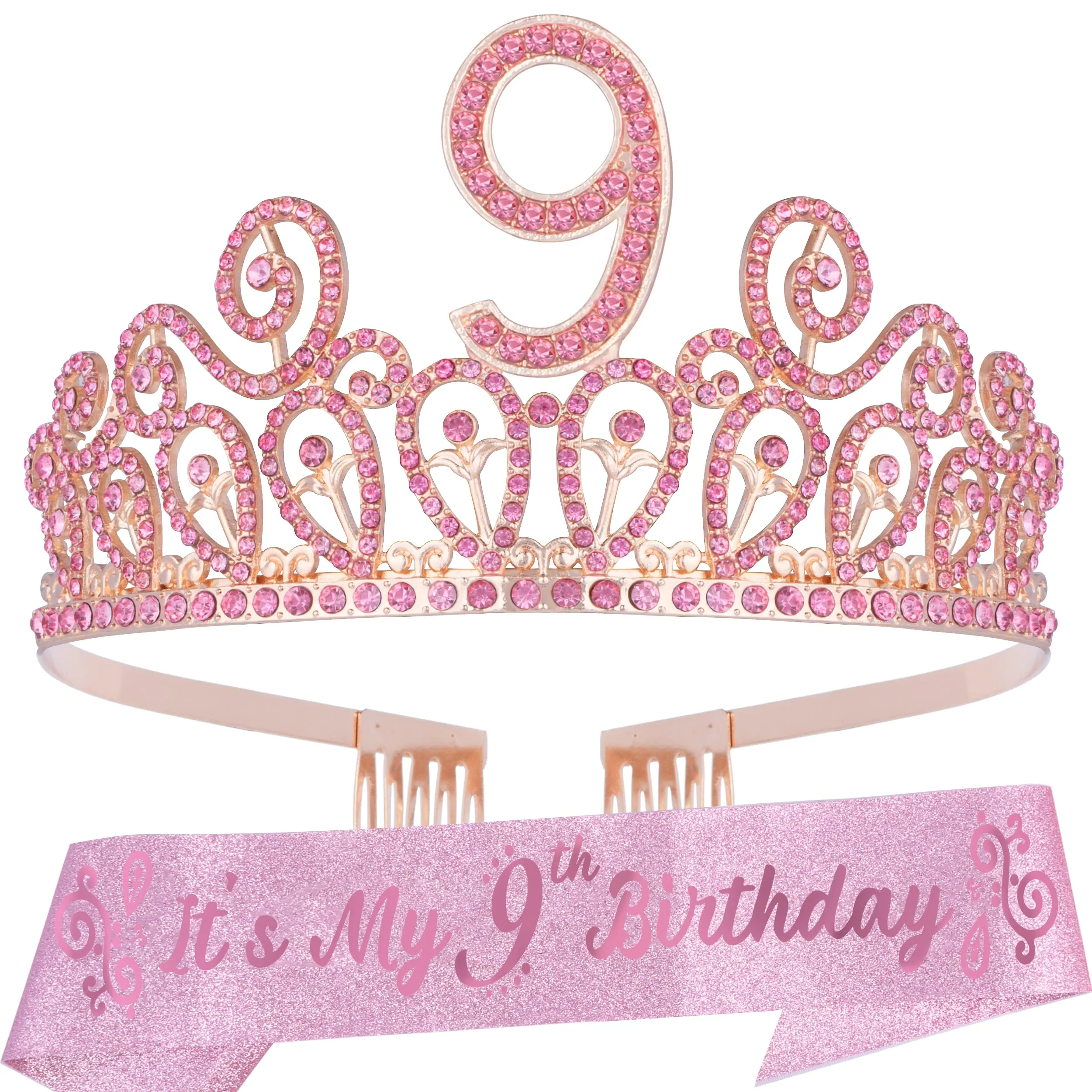 9th Birthday, 9th Birthday Gifts for Girls, 9th Birthday Tiara, 9th Birthday Tiara