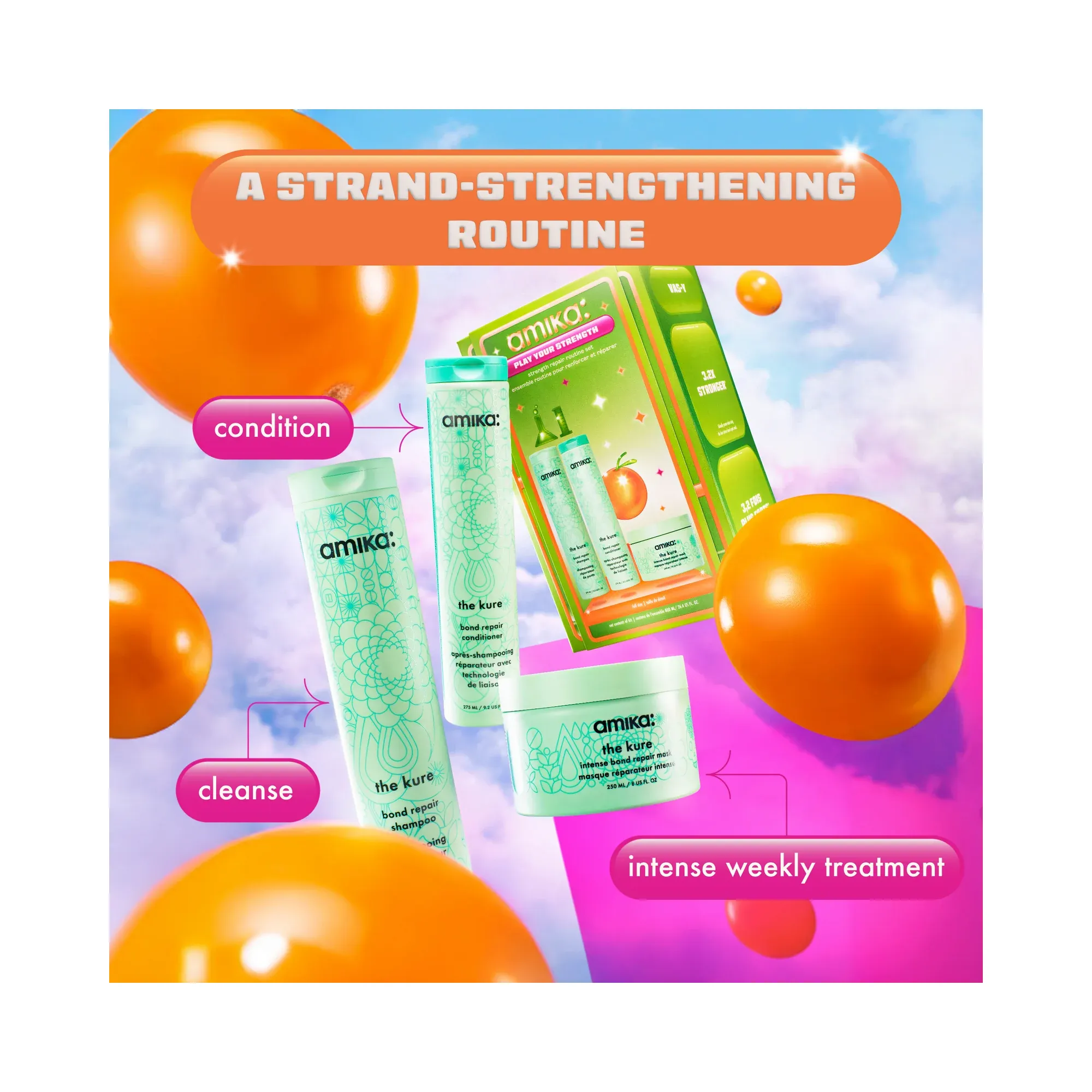 Amika Play Your Strength Holiday kit