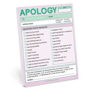 Apology Citation Nifty Notes Pastel