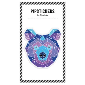 big puffy astrology bear sticker