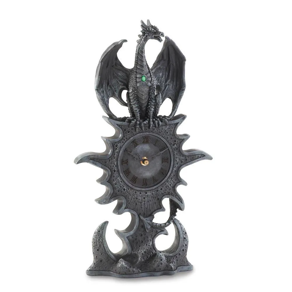 Black Dragon Mantel Clock