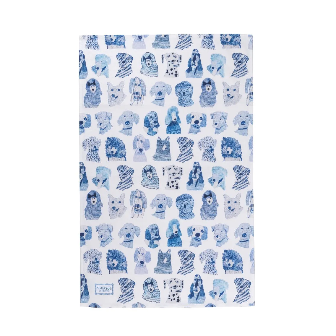 Blue Dogs Organic Cotton Tea Towel