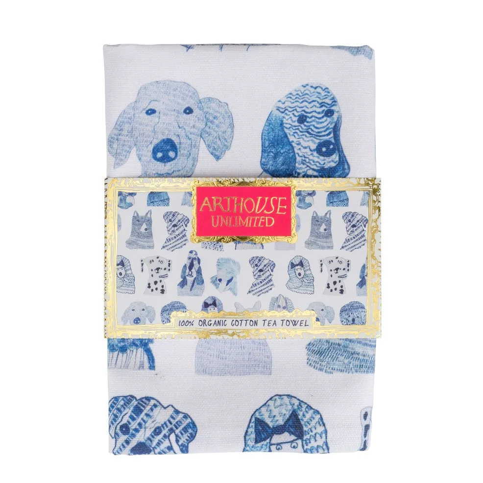 Blue Dogs Organic Cotton Tea Towel