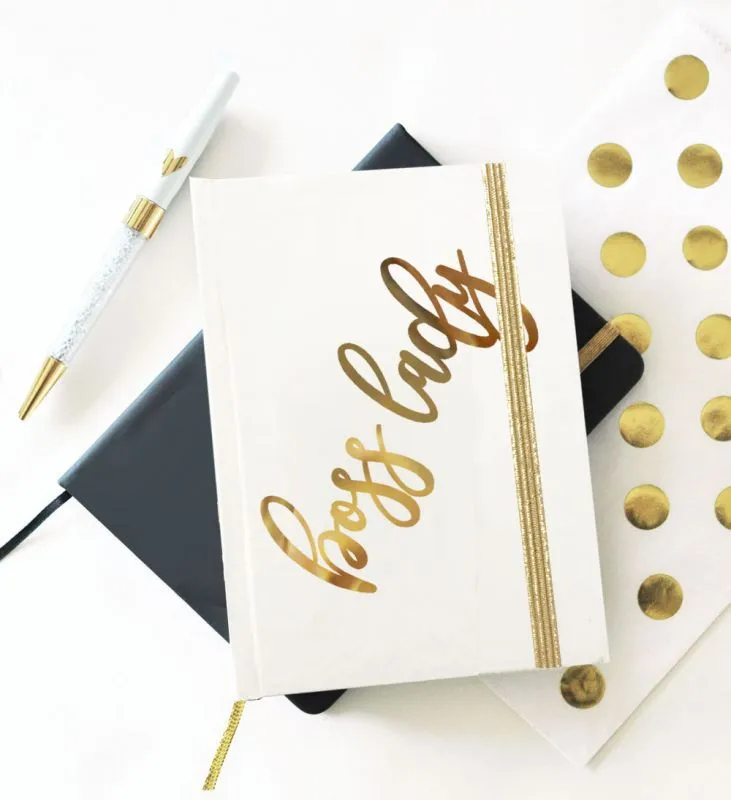 Boss Lady Gold Journal Gift Idea for Your Boss