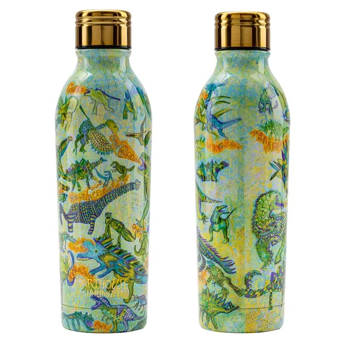 BOT001 Arthouse Water Bottle Dinosaurs