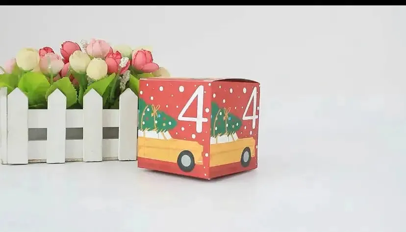 Christmas cookie boxes advent calendars x24 pc