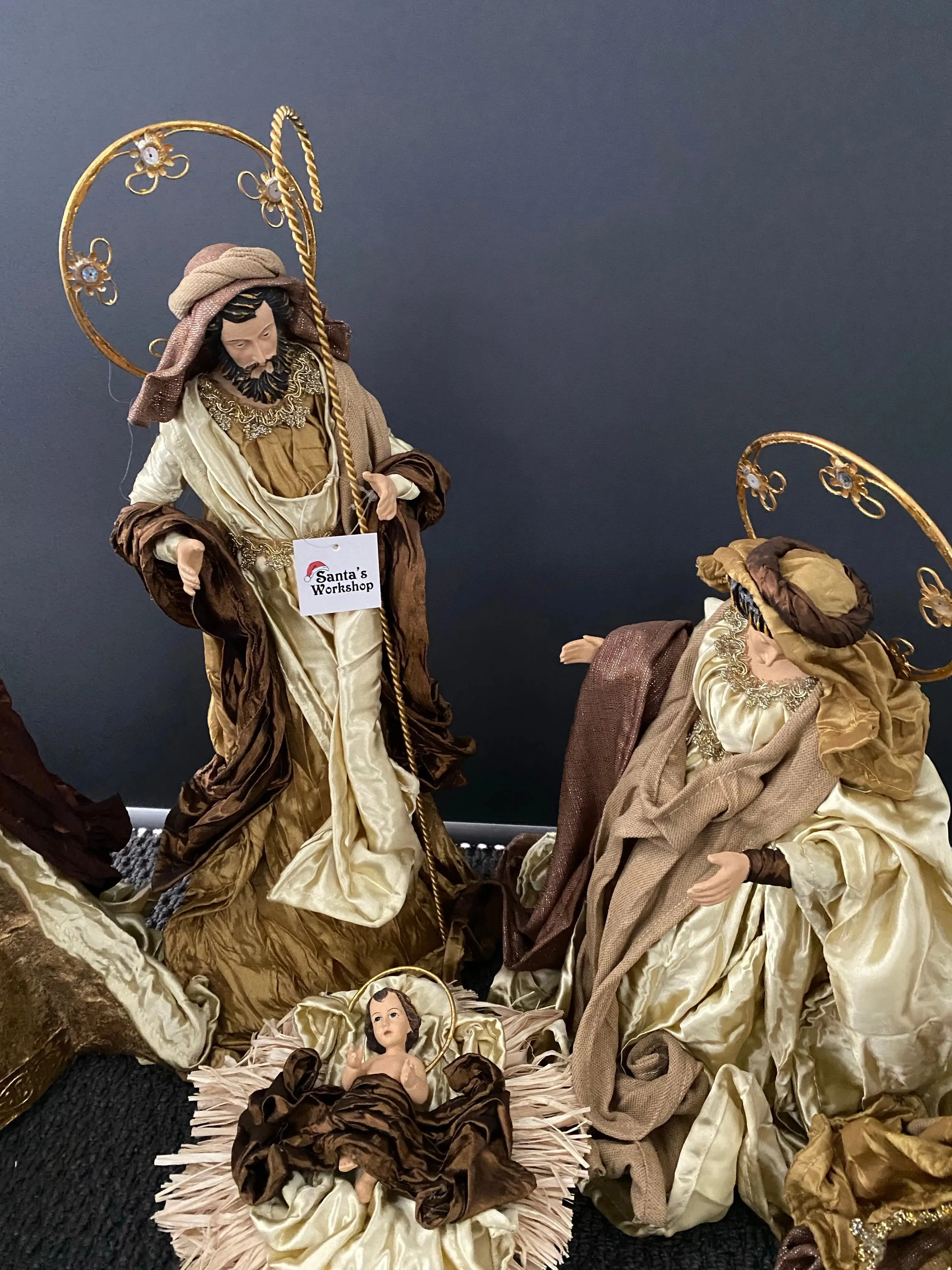 Christmas Nativity with manger 35 -51 cm approx