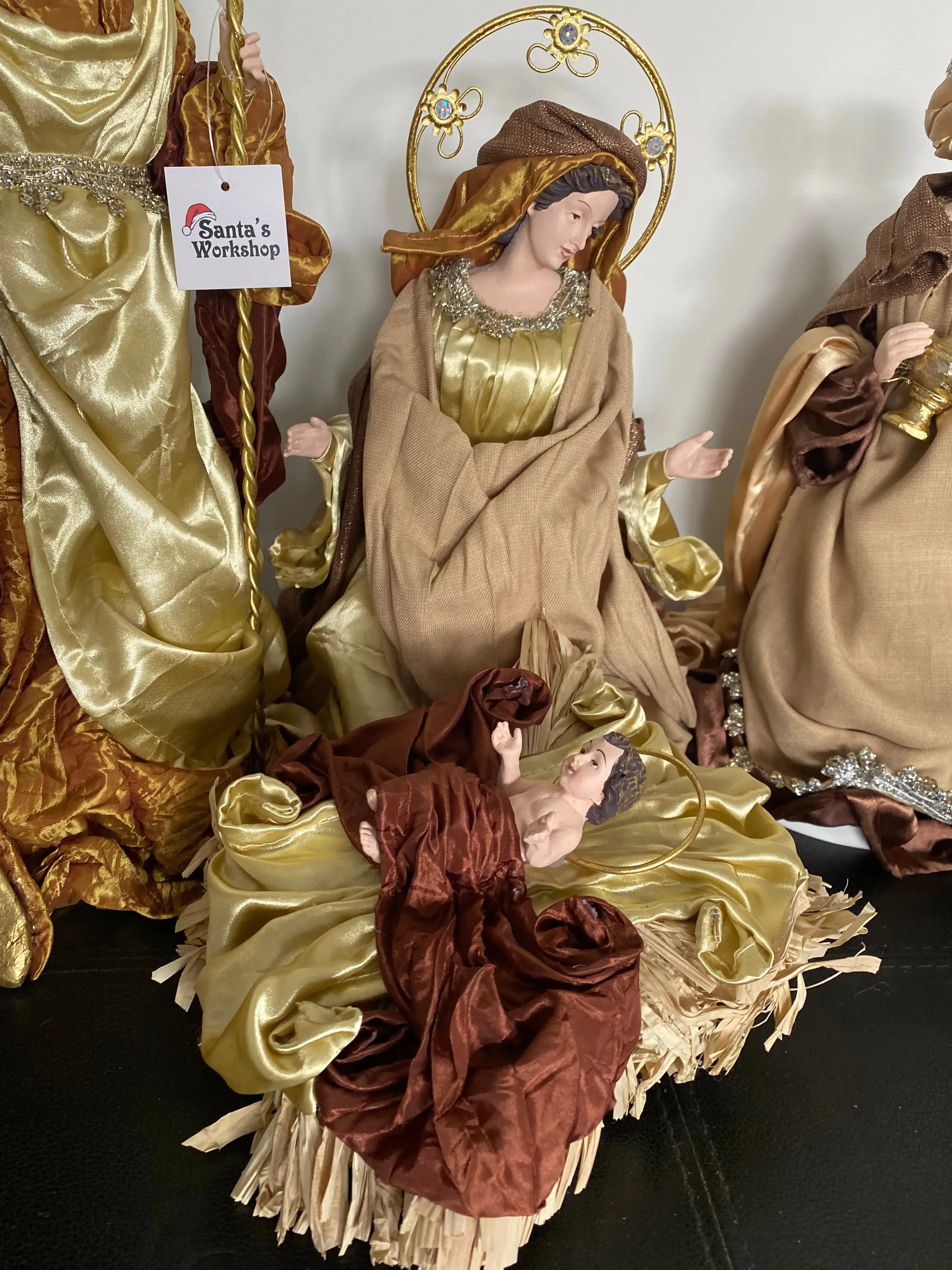 Christmas Nativity with manger 35 -51 cm approx