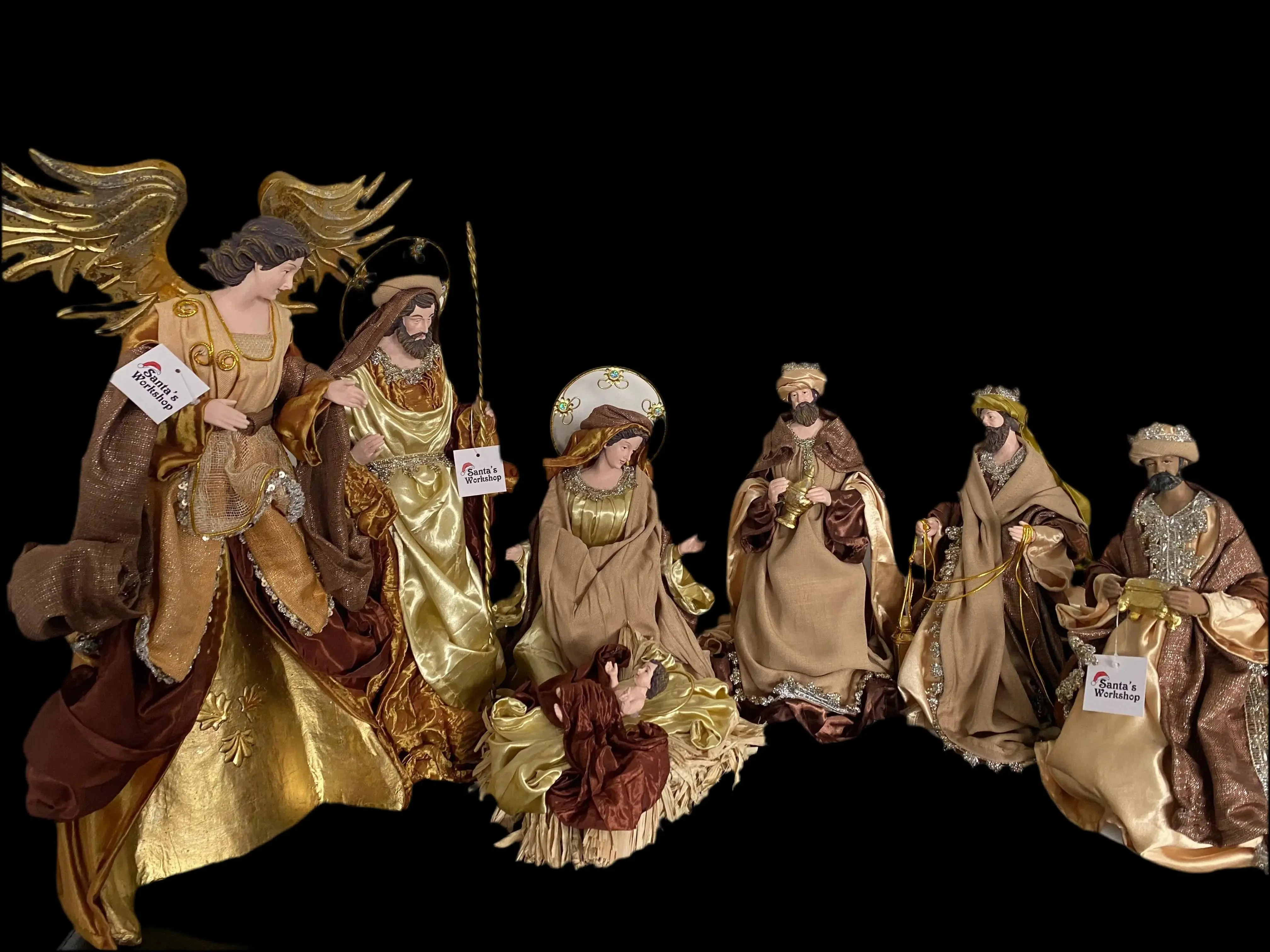 Christmas Nativity with manger 35 -51 cm approx