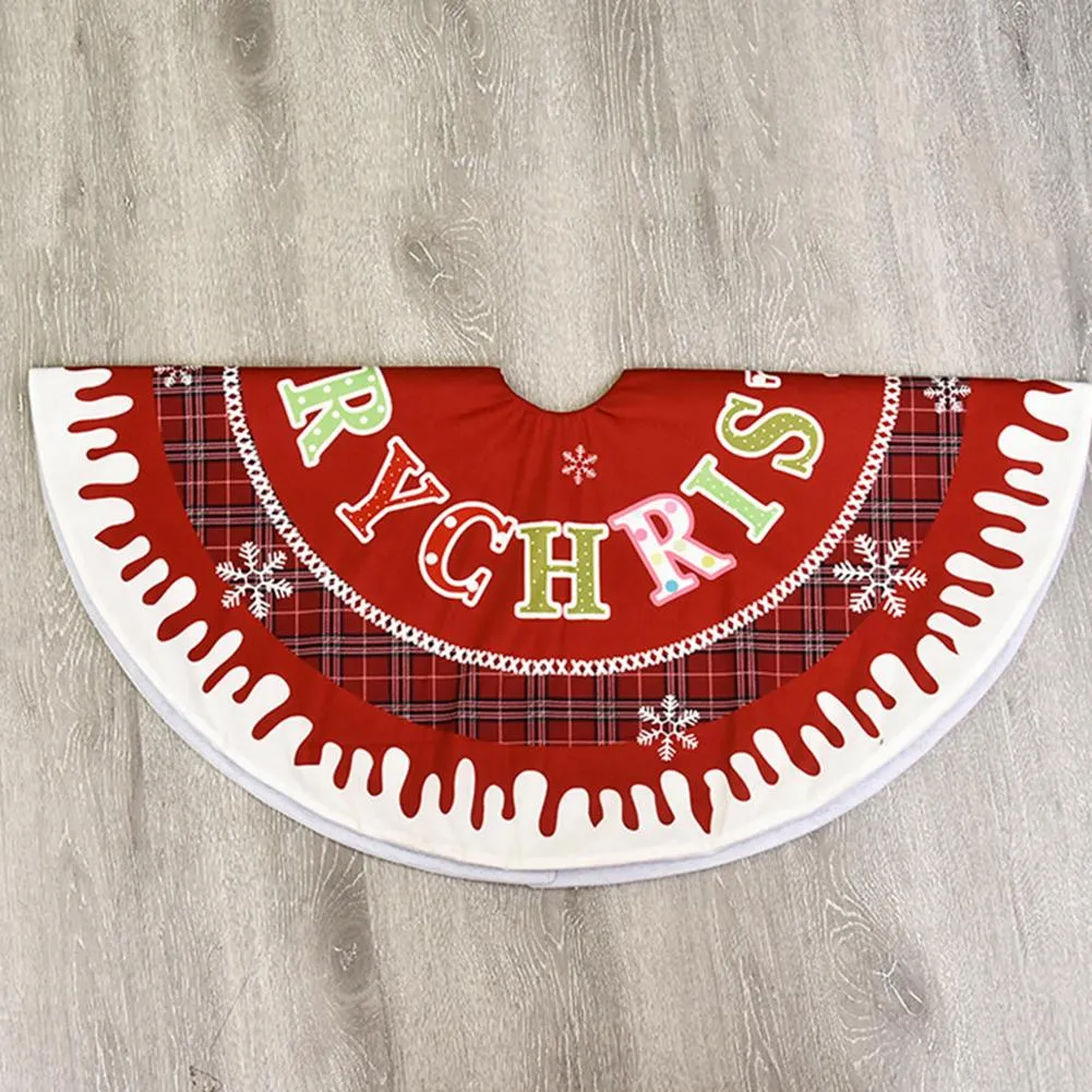 Christmas Tree Skirt Cloth Carpet New Year Xmas Decorations Party Door Mat