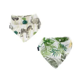 Classic Muslin Bandana Bibs - Jungle   Rainforest