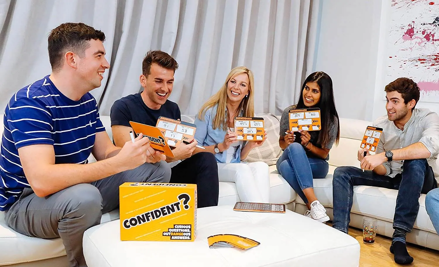 CONFIDENT? Party Game - A Quiz Game with a Brilliant Twist - Adults, Kids, Families & Teenagers