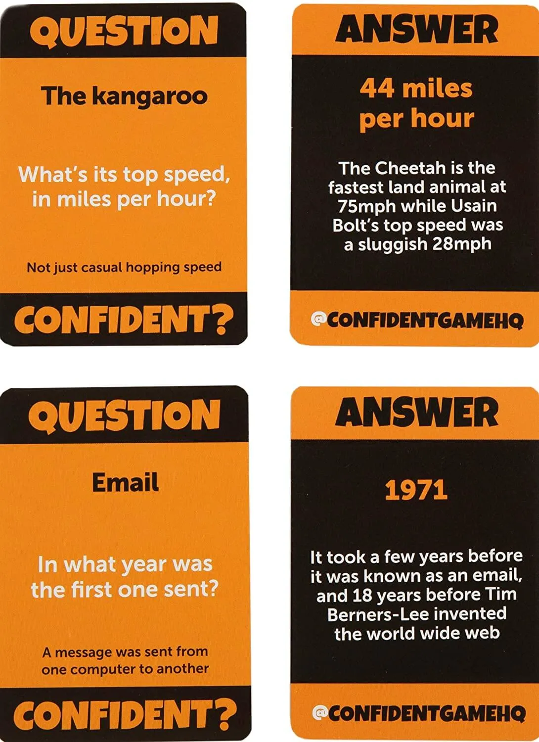 CONFIDENT? Party Game - A Quiz Game with a Brilliant Twist - Adults, Kids, Families & Teenagers