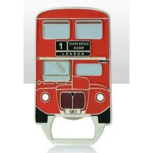 Elgate Red London Bus Bottle Opener Keyring