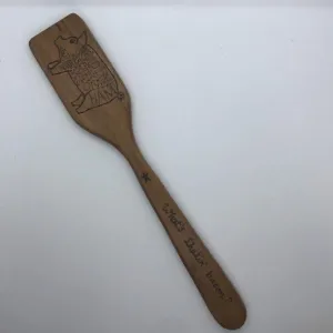 Farmhouse Pig Wood Burned Cooking Spatula