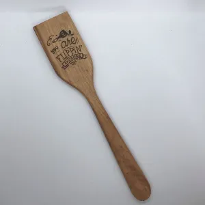 Flippin Awesome Wood Burned Cooking Spatula