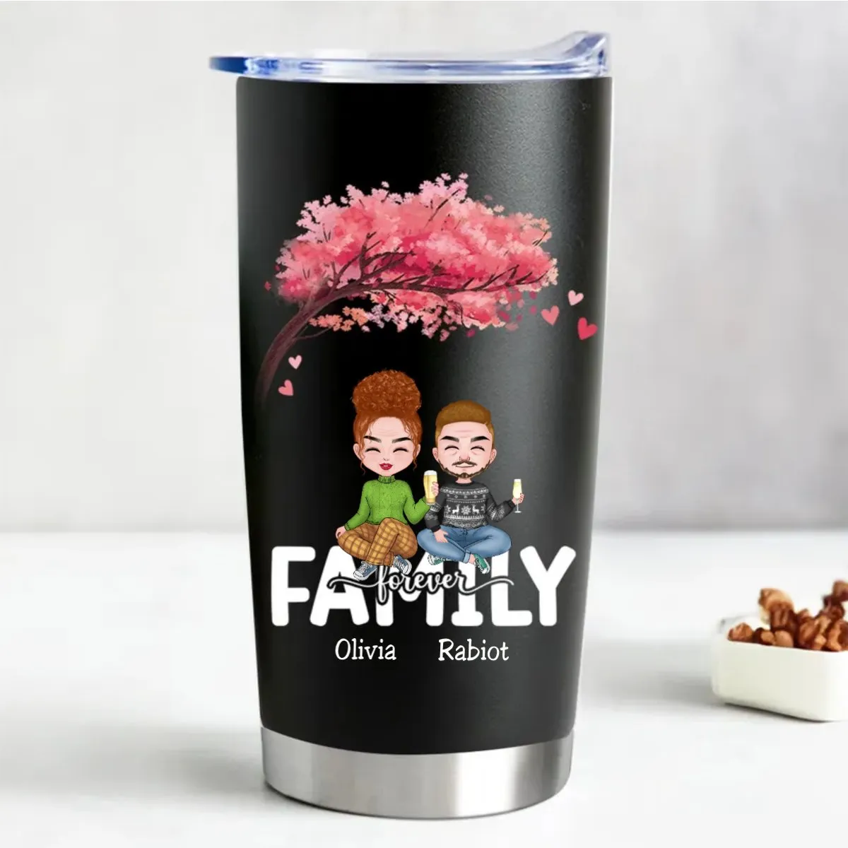 Forever Family 20oz - Customizable Steel Tumbler (TC)