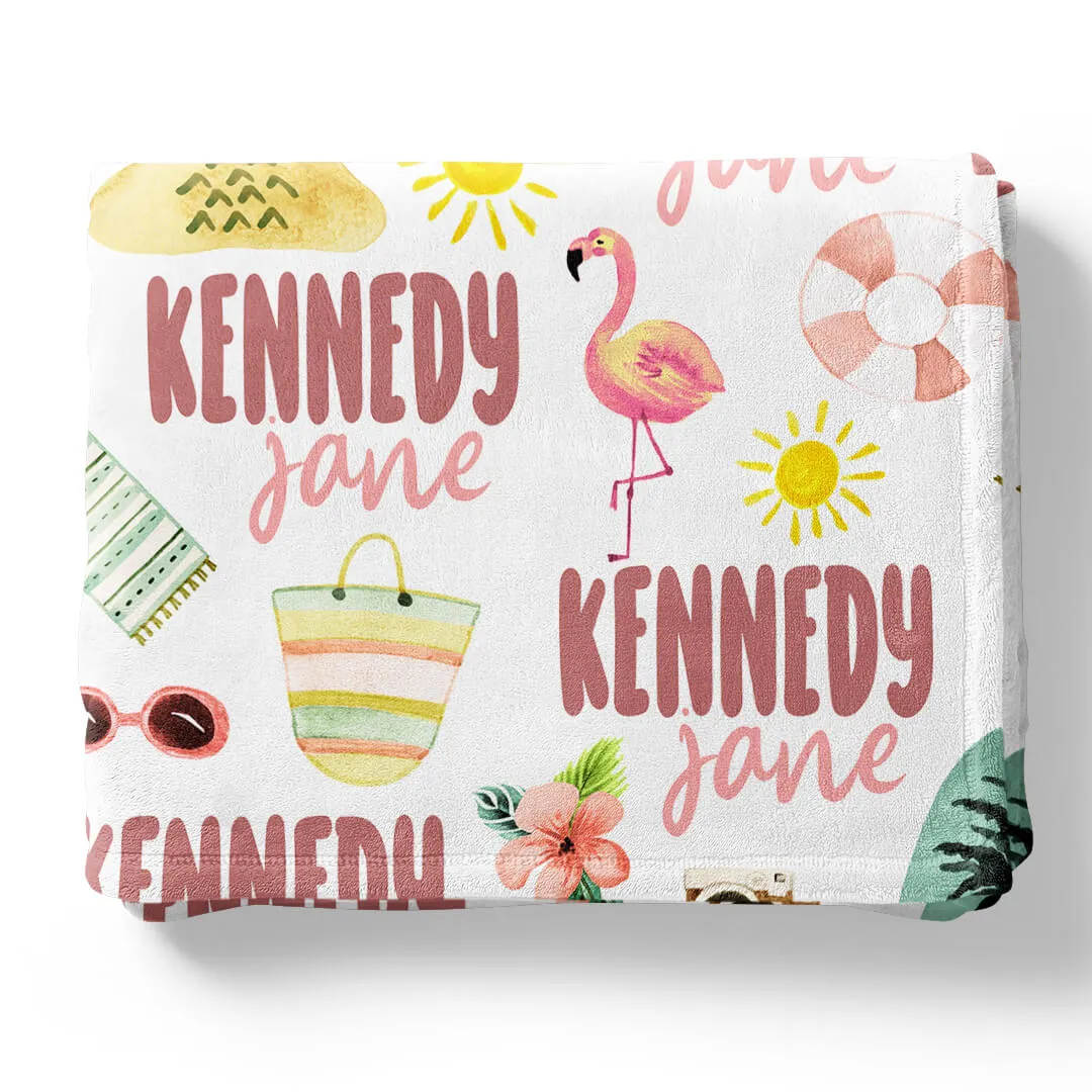 Fun In The Sun | Personalized Kids Blanket