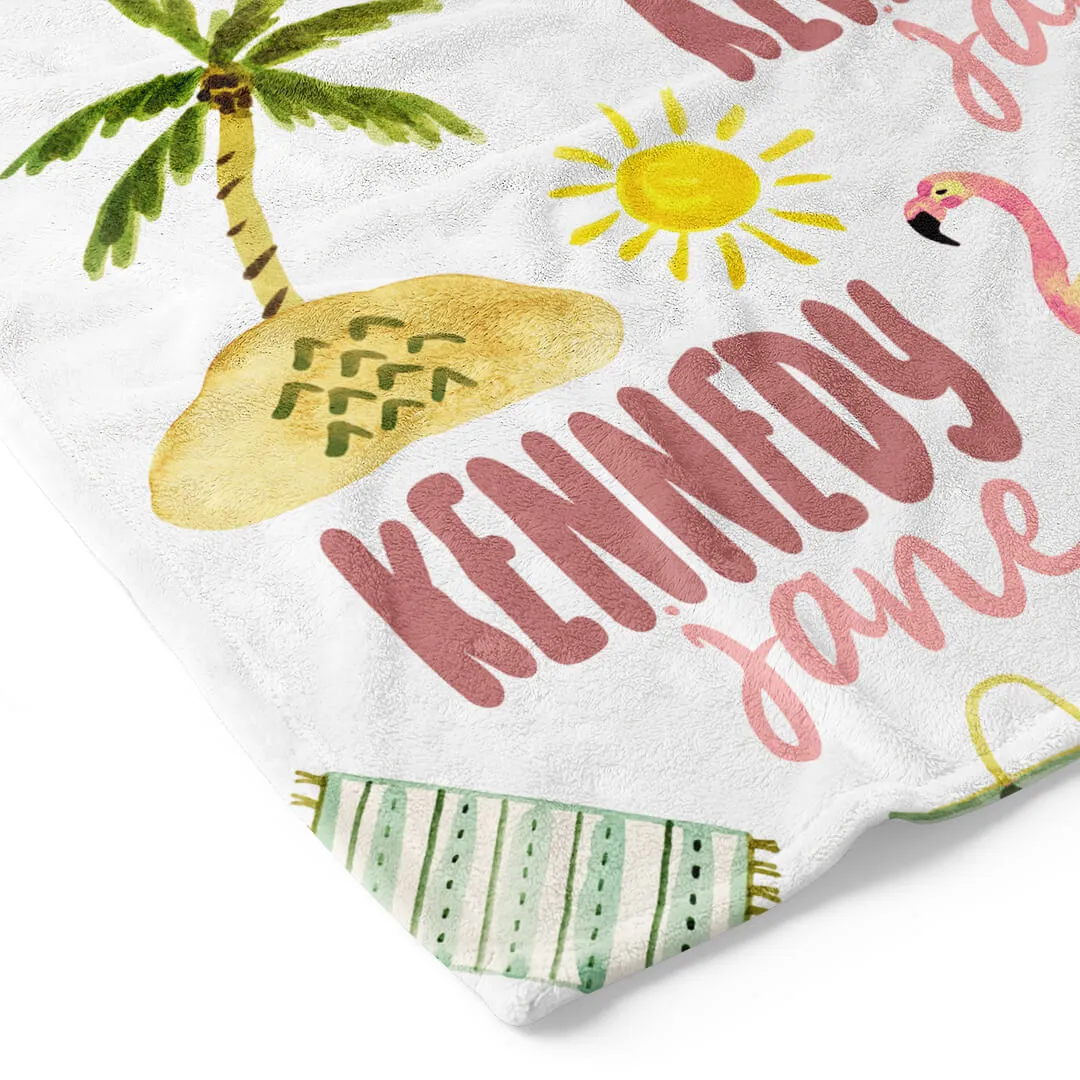 Fun In The Sun | Personalized Kids Blanket