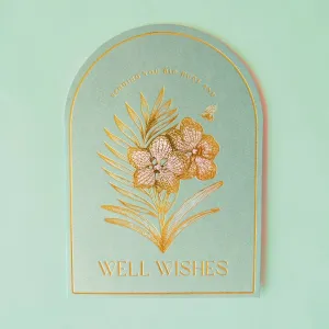 Get Well Soon Card | Vibrant Artwork & Die-Cut Arch Shape