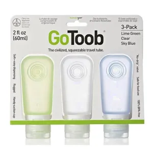 Go Toob Squeezable Travel Tubes 3pk