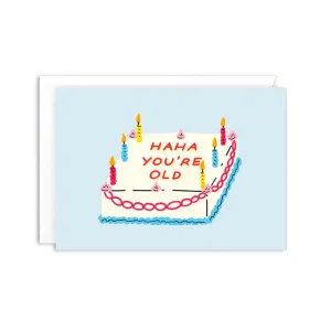 Haha Cake Birthday Card