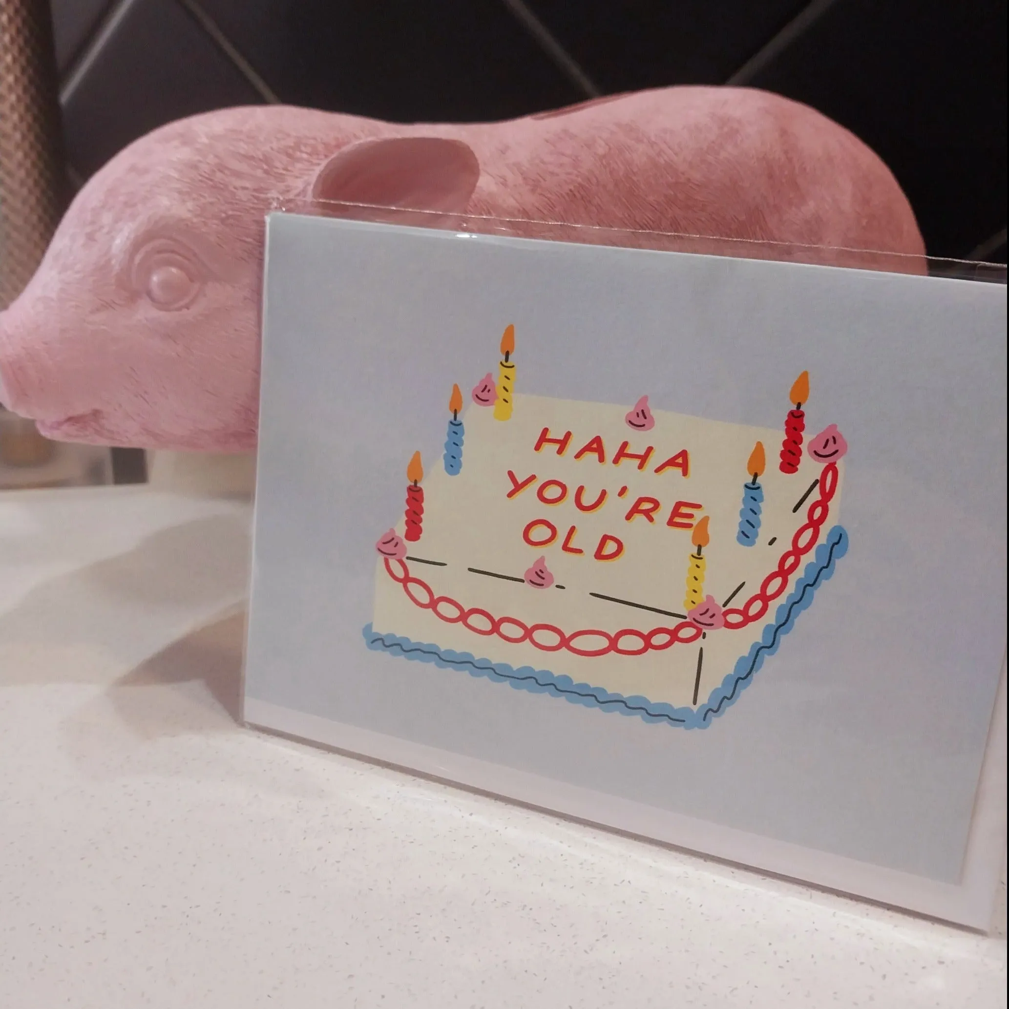 Haha Cake Birthday Card