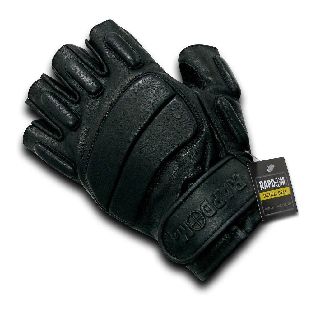 Half Finger Riot Tactical Patrol Army Military Black Gloves