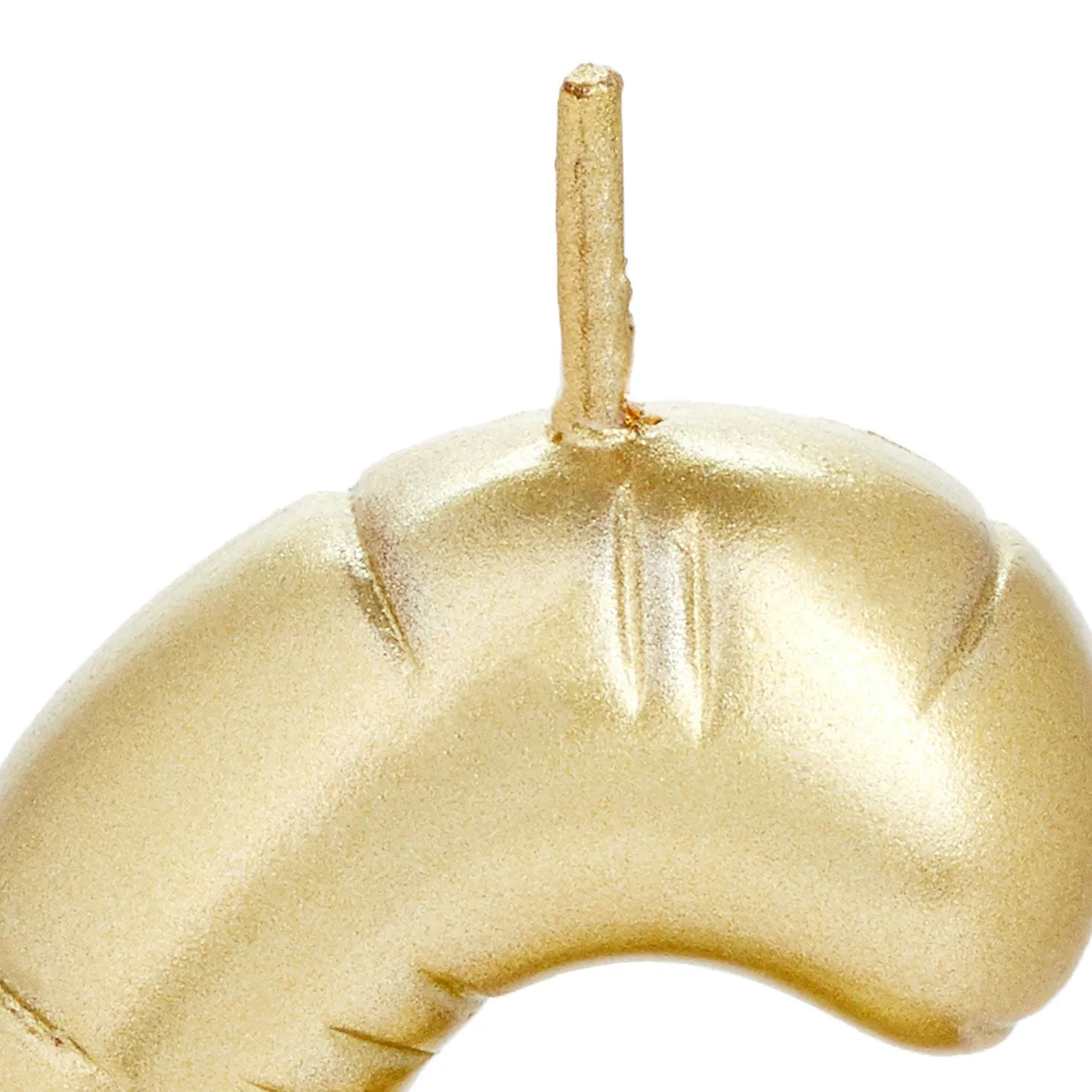 Hallmark ''6'' Metallic Gold Balloon Birthday Candle