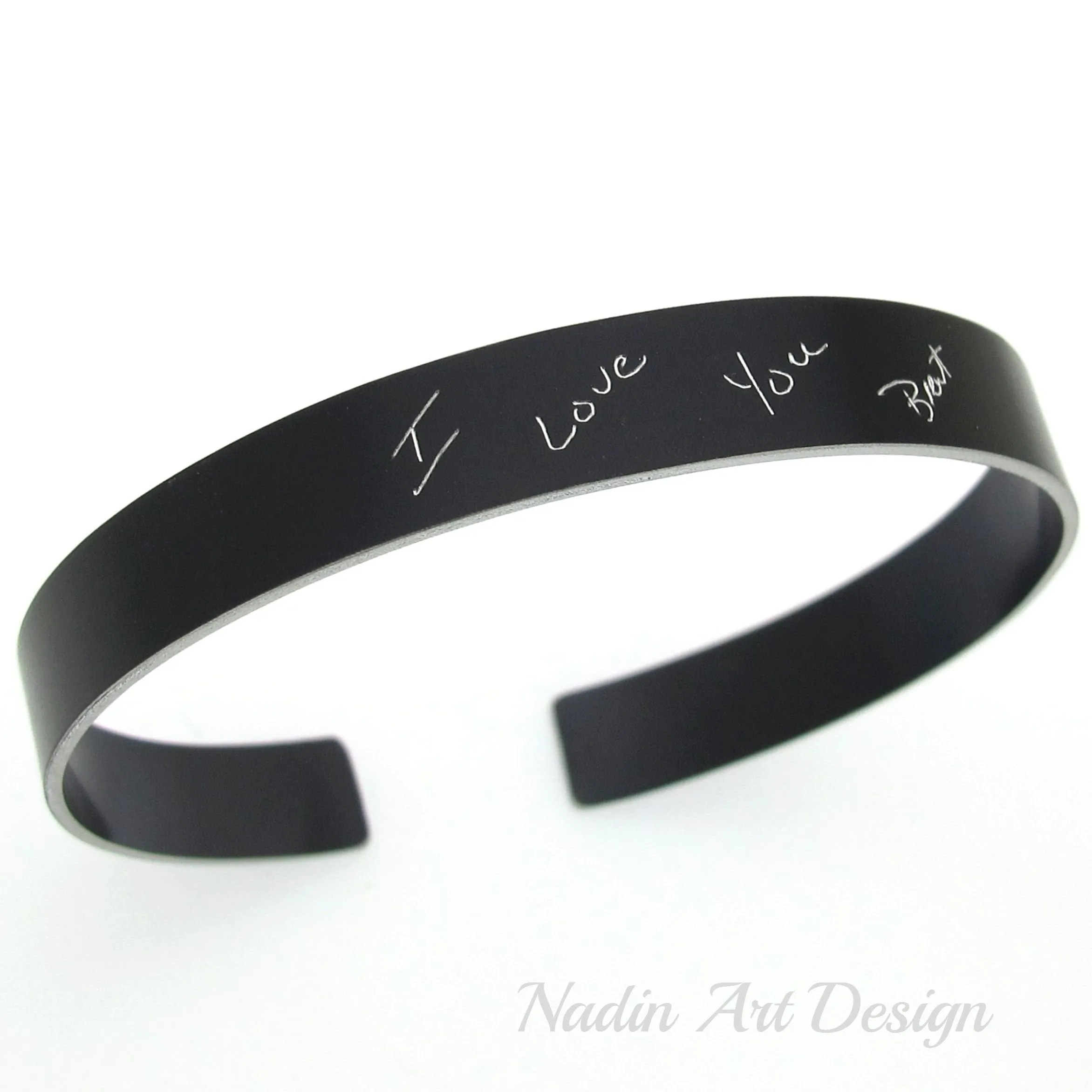 Handwriting Cuff Bracelet