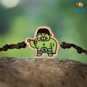 Hulk Wooden Rakhi