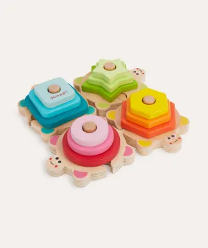 I Wood Stackable Turtles - Multi