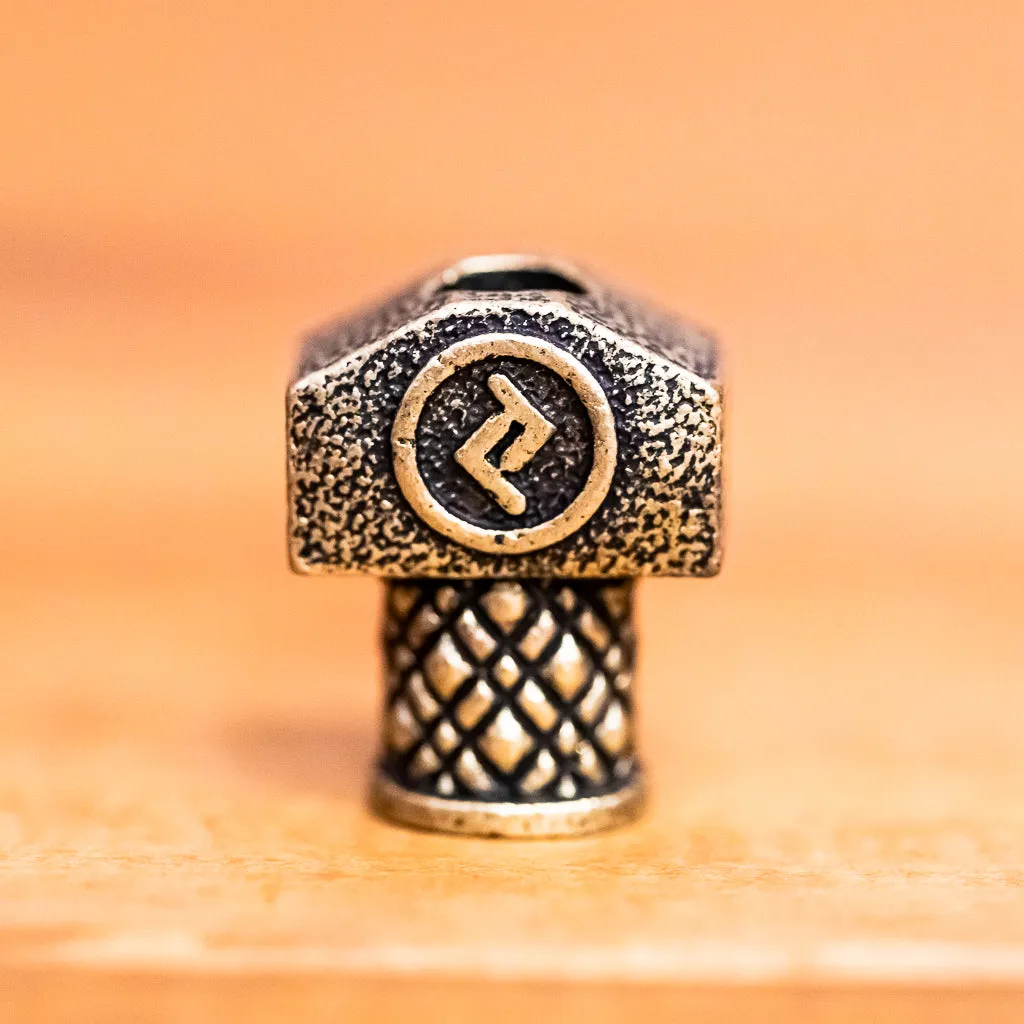 Large Norse Rune Bead (Individual)