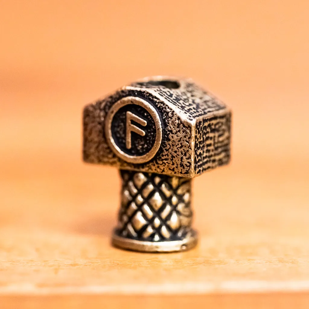 Large Norse Rune Bead (Individual)