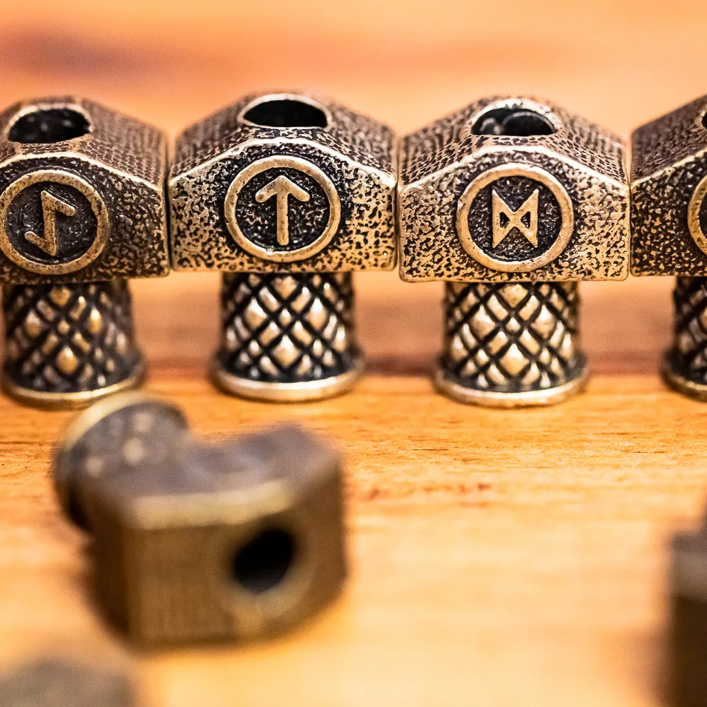 Large Norse Rune Bead (Individual)