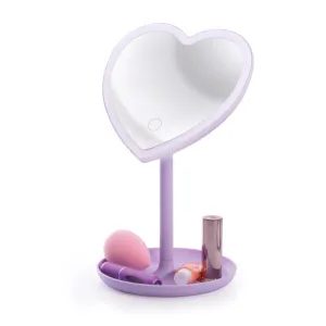 LIGHT UP LED HEART MIRROR