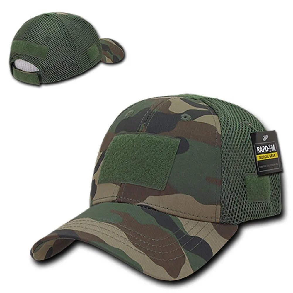 Low Crown Air Mesh Constructed Military Tactical Operator Patch Cap Hats