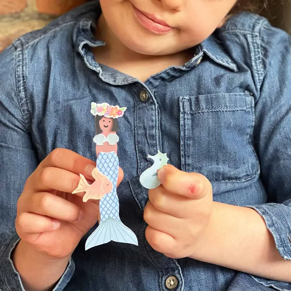 Make Your Own Mermaid Peg Doll Kit