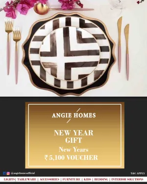 Online New Year Gift Voucher for Tableware | Black & White Plates