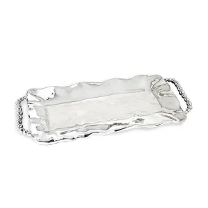 Pearl Perla Long Rectangular Tray with Handles