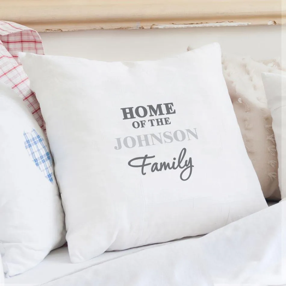 Personalised The Family Cushion COVER