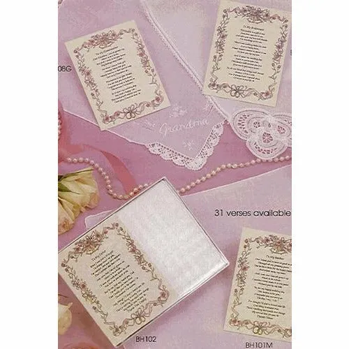 Personalized From Friend or Family to the Mother of the Groom Wedding Handkerchief