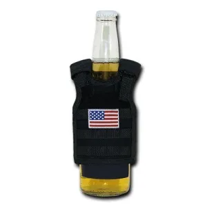 Rapdom USA American Flag Can Bottle Cooler Insulator Mini Vest Beer Soda