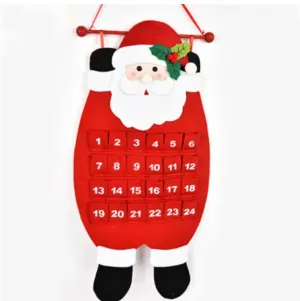 SANTA FELT Christmas Advent Calendar